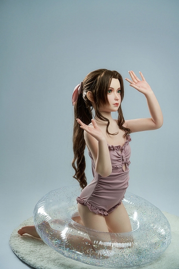 Xiao Ai 132cm Flat Chest TPE Doll | Petite, Brown Hair, Black Eyes