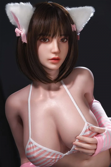 Naho 163 cm Realistische Liebespuppe | Volles E-Körbchen | Real Skin Silikon